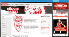 Desktop Screenshot of hogsbobasket.se